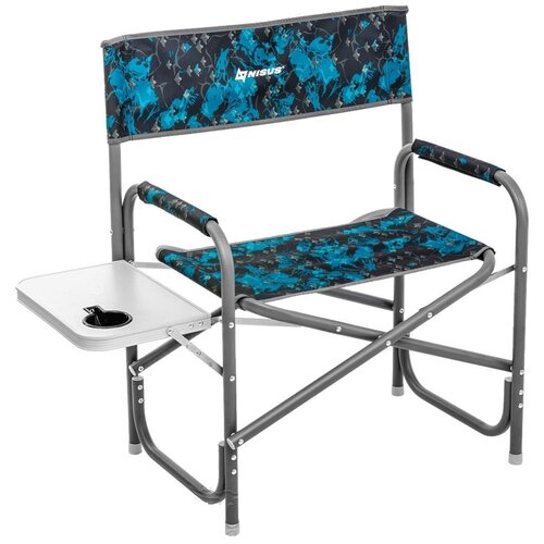 кресло складное со столиком nisus maxi shark n dc 95200t m s Nisus MAXI N-DC-95200T-M синий/черный