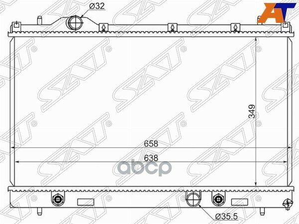 Радиатор Chrysler Neon 99-05 / Dodge Neon 99-05 Sat арт. CR0006-00