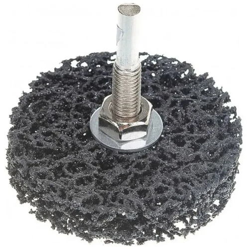 Круг шлифовальный коралловый черный для дрели 75 мм диск зачистной полимерный для дрели круг синтетический фибровый чеглок