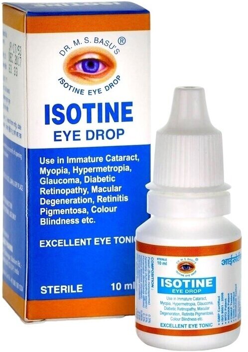 Лосьон для глаз индийский Айсотин (Isotine) Jagat pharma 10мл