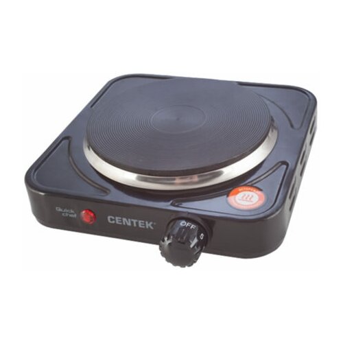 Плитка электрическая 1КОНФ настольная 1000ВТ чугун диам 155ММ CENTEK 209100₽