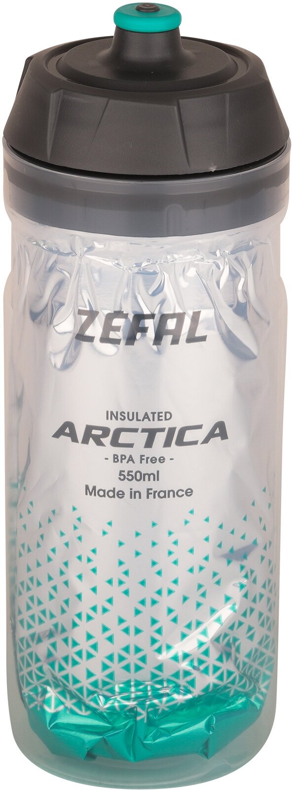 Фляга Zefal Arctica 55 Bottle Silver/Caraibean Green