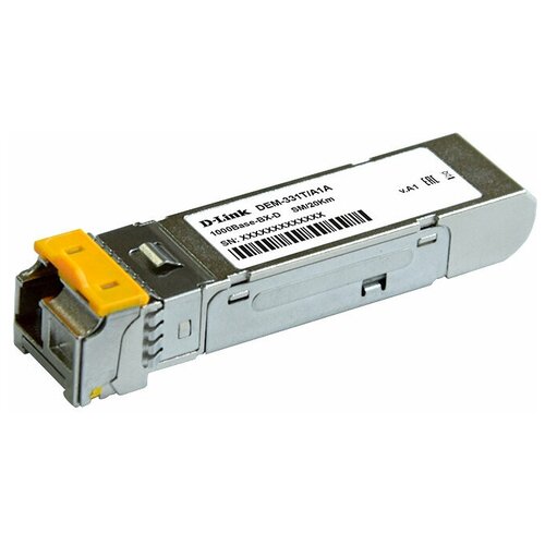 модуль d link dem 330r dem 330r WDM SFP-трансивер с 1 портом 1000Base-BX-D D-Link DEM-331T