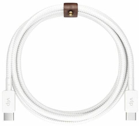 Кабель VLP Nylon Cable USB-C / USB-C, 3A, Вт 2м, белый