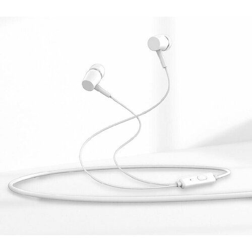 Наушники с Гарнитурой RECCI REP-L06 White 3.5 jack наушники проводные type c recci rep l27 wired earphone белый