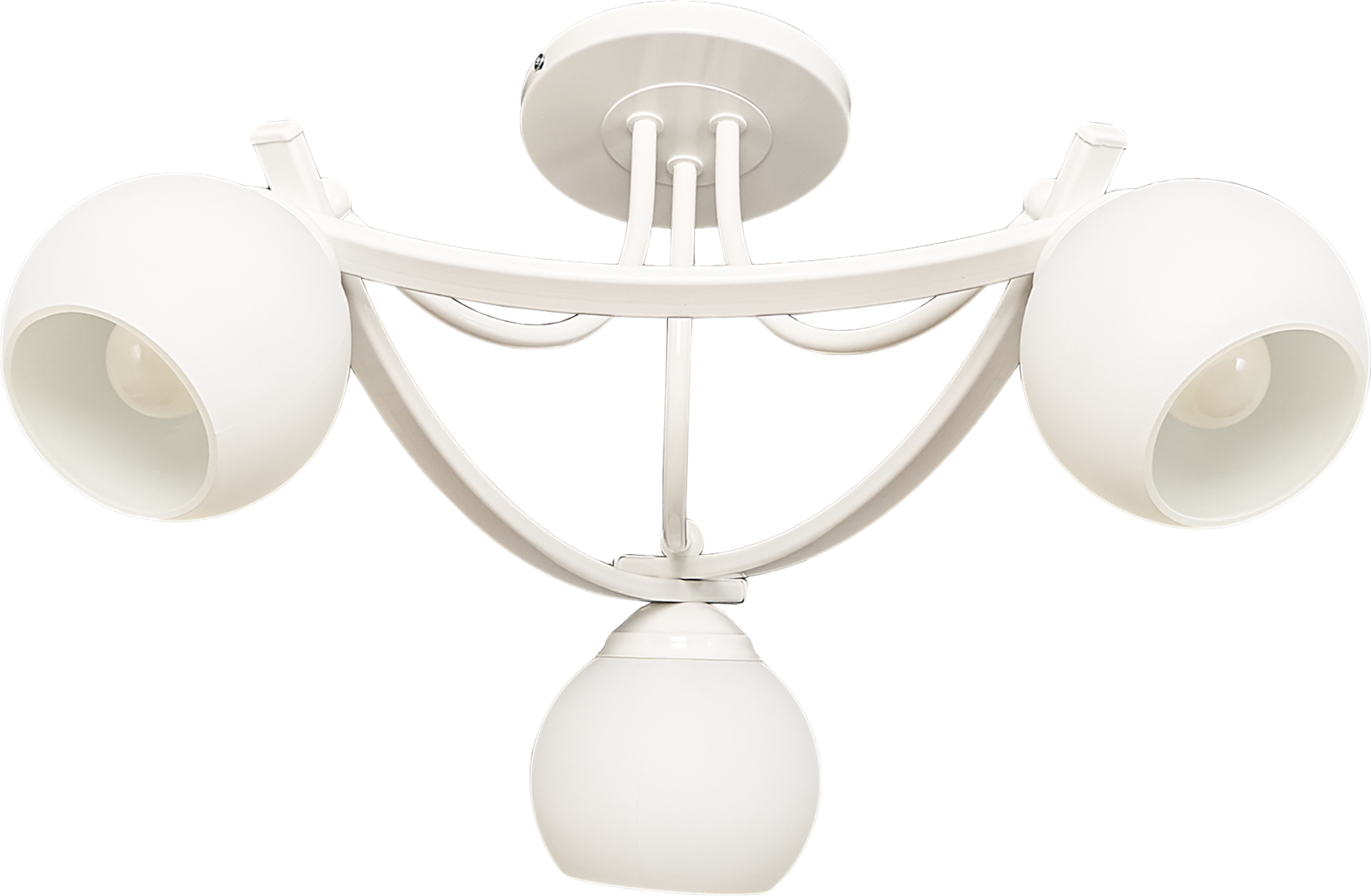 Люстра потолочная Иветта 535 3 лампы 18 м² цвет белый