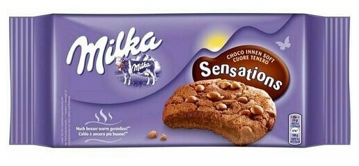 Печенье Milka Sensation Soft Inside Choco, 156 г