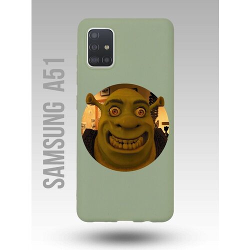 Чехол для Samsung A51 Каждому Своё Shrek/Шрек/Фиона обложка для паспорта каждому своё шрек shrek мем прикол obs p bl