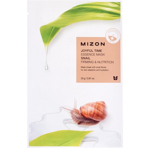 Тканевая маска для лица с экстрактом улиточного муцина MIZON Joyful Time Essence Mask Snail, 23 г