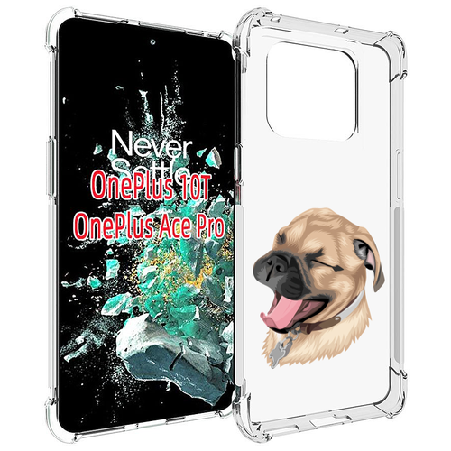 Чехол MyPads очень-довольная-собака для OnePlus 10T задняя-панель-накладка-бампер чехол mypads очень довольная собака для tecno camon 17 задняя панель накладка бампер