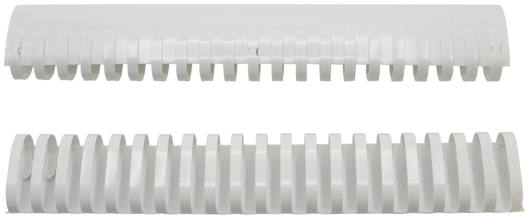 Пружины для переплета пластиковые Silwerhof d=38мм 281-340лист A4 белый (50)