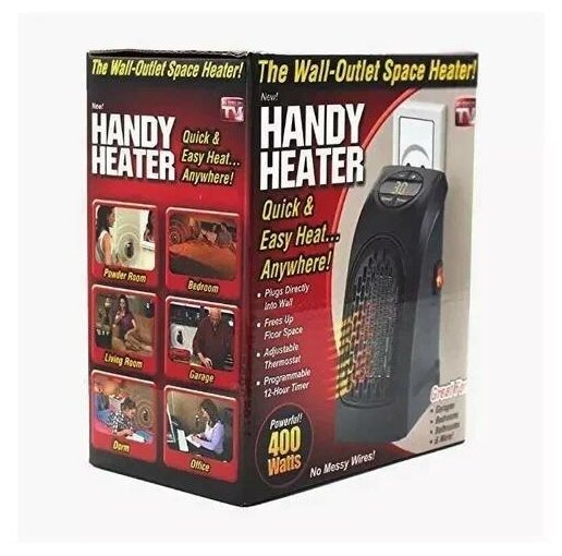 Портативный вентилятор-обогреватель 400 Вт Handy Heater - фотография № 16
