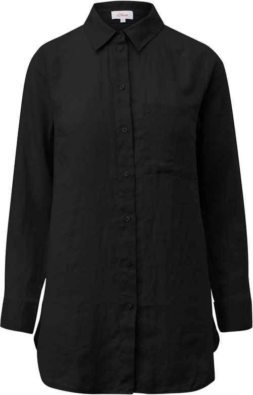 Рубашка  s.Oliver, размер 32 (2XS), черный