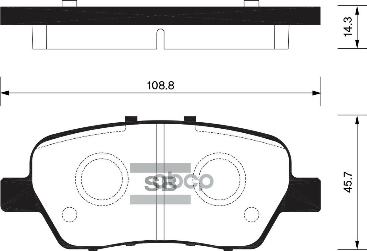 Sp2104_колодки Дисковые Задние! Honda Odyssey/Steam 1.8-3.0 03> Sangsin brake арт. SP2104