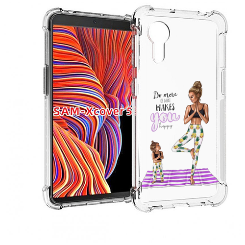 Чехол MyPads Девочки-в-ананасах для Samsung Galaxy Xcover 5 задняя-панель-накладка-бампер чехол mypads девочки в ананасах для samsung galaxy s23 plus задняя панель накладка бампер