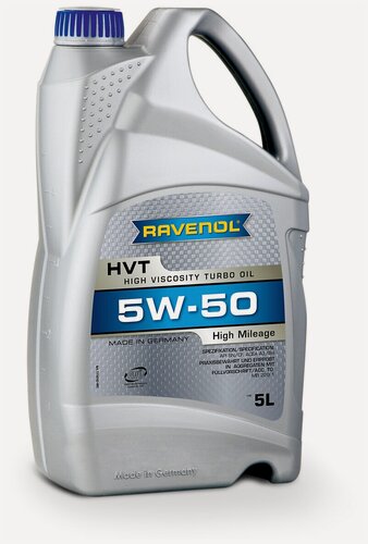 Изображение товара Моторное масло RAVENOL HVT High Viscosity Turbo Oil SAE 5W-50 ( 5л) new