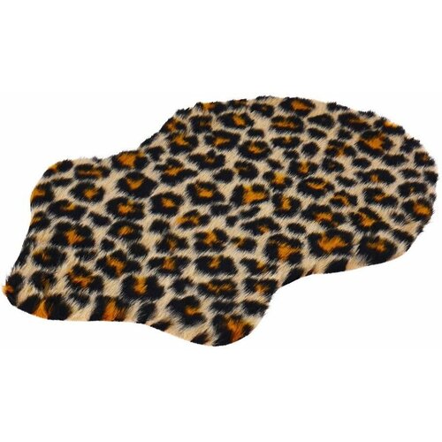 Декоративный коврик саванна - леопард (мелкие пятна), искусственный мех, 55х38 см, Koopman International