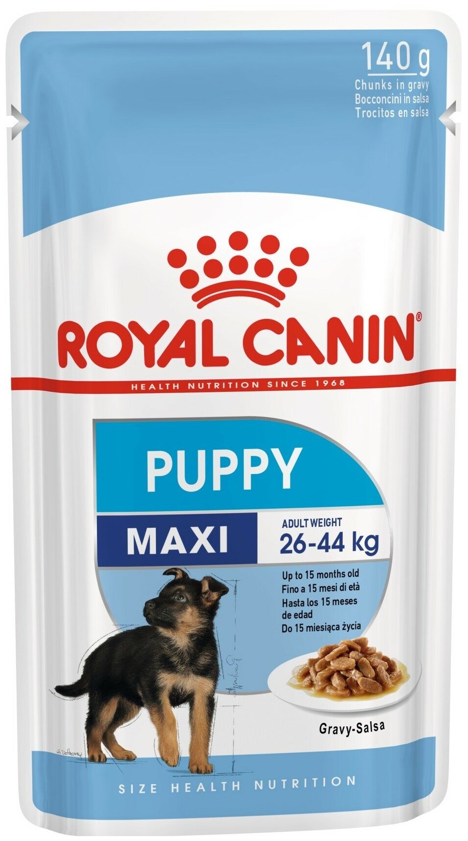 Влажный корм для щенков Royal Canin при чувствительном пищеварении 1 уп. х 1 шт. х 140 г (для крупных пород)