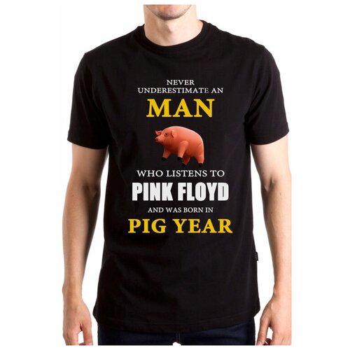 Футболка Magazin-futbolok, размер XXXL, черный футболка pink floyd never underestimate man