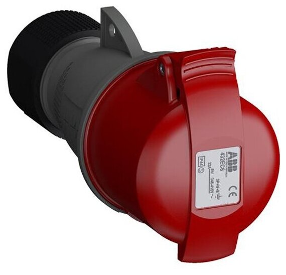 Розетка кабельная Abb Easy & Safe 432EC6 415В 3Р+N+E 32А IР44, 2CMA102051R1000