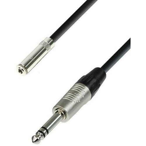 Удлинитель 1xJack - 1xMini Jack Adam Hall K4BYV0600 6.0m переходник 6 3 stereo jack f 6 3 stereo jack adam hall 7551