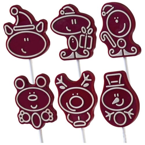 Форма для лоллипопсов Новый Год Chocolate Lollipop Martellato