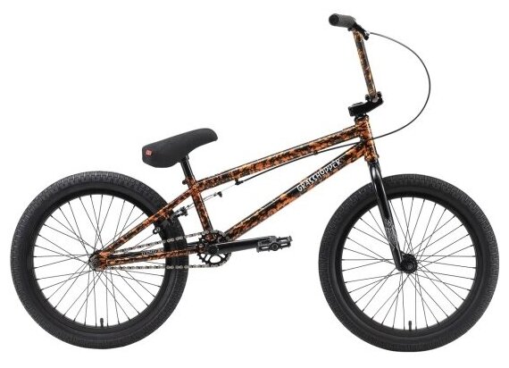 Трюковый велосипед BMX Tech Team Grasshoper 20" 2022 оранжево-черный