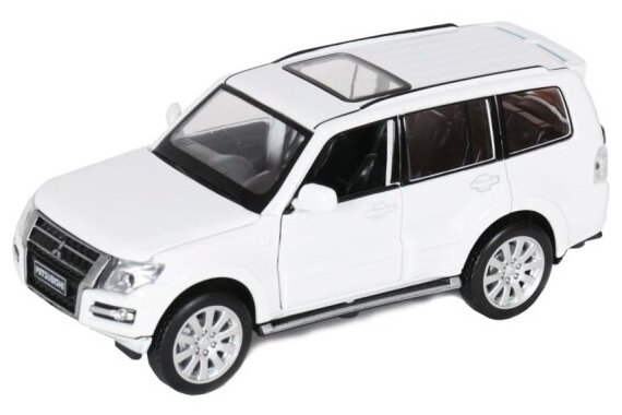 Машина металлическая Msz 68663 Mitsubishi Pajero свет и звук белый 1:32