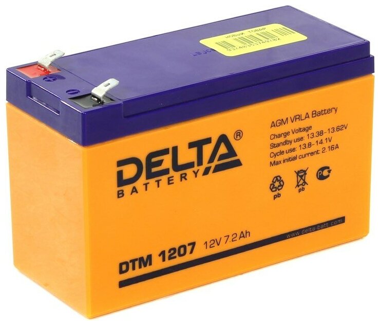 Аккумуляторная батарея для ИБП Delta DTM DTM 1207