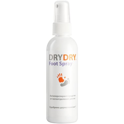 Антиперспирант спрей для ног Dry Dry Foot Spray, 100 мл, 1 шт.