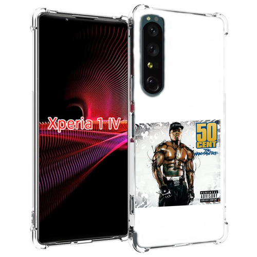 Чехол MyPads 50 Cent - The Massacre для Sony Xperia 1 IV задняя-панель-накладка-бампер