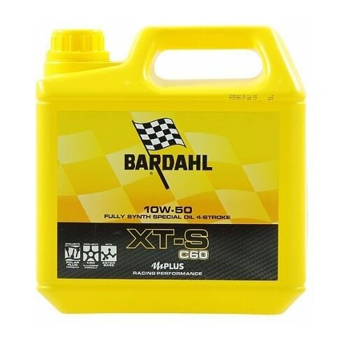 Синтетическое моторное масло Bardahl 10W50 XT-S MOTO 4L
