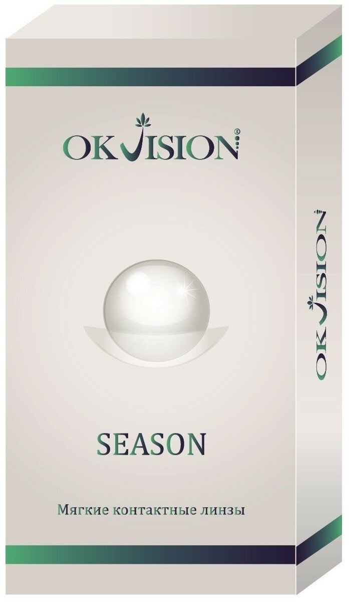 Контактные линзы OKVision SEASON 3 месяца, -5.00 8.6, 2 шт.