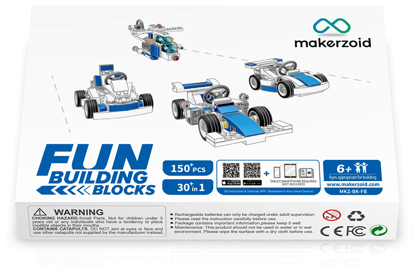 Конструктор Makerzoid Fun Building Blocks 30в1