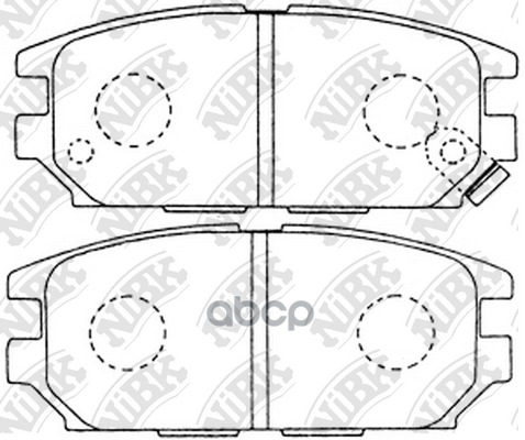 Тормозные Колодки Nibk Pn3272 Mmc Diamand, Galant, Lancer, Legnum, Gto Зад. NiBK арт. PN3272