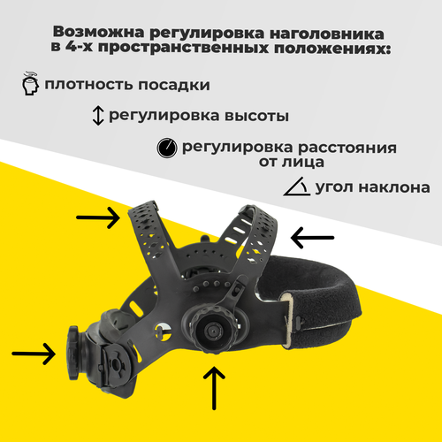 Наголовник для маски сварщика хамелеон