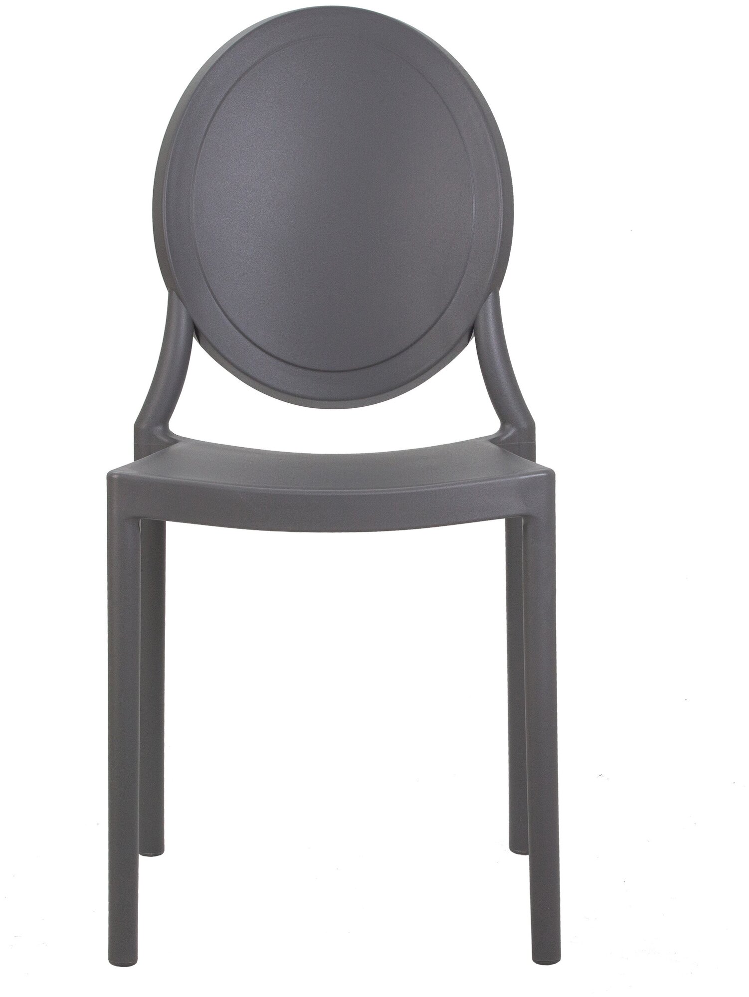 Обеденный кухонный пластиковый легкий стул ALBERT для дома дачи садового участка, улицы, кафе, серый - фотография № 4