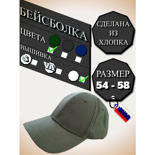 Бейсболка зелёная