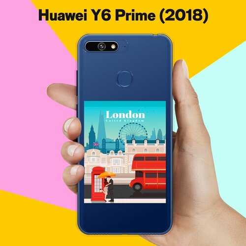 Силиконовый чехол London на Huawei Y6 Prime (2018) силиконовый чехол ленивец на ветке на huawei y6 prime 2018