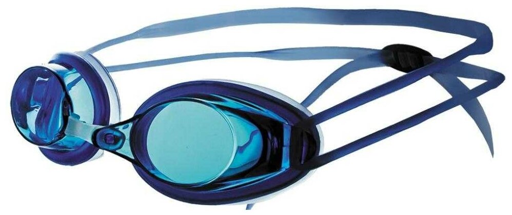 Очки для плавания Atemi, силикон (голубой), N401