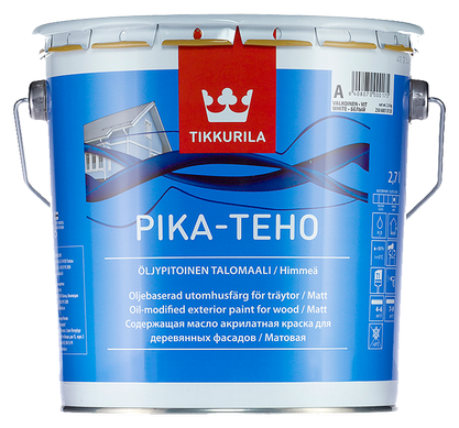 Tikkurila Pika-Teho Краска для деревянного фасада матовая основа бесцветная (9 л)