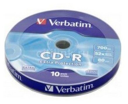 Диск Verbatim 43432 CD-R 80 52x CB/25