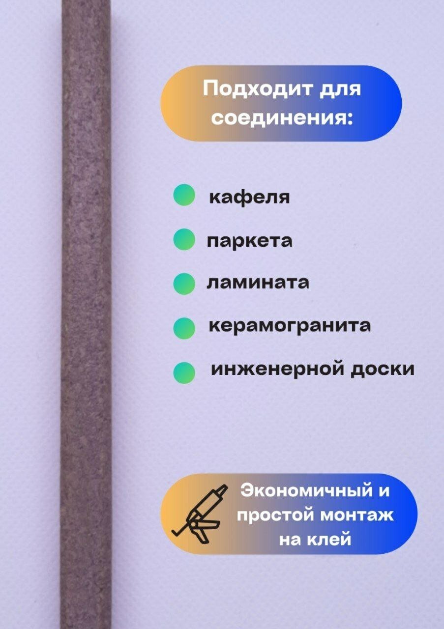 Пробковый компенсатор/порожек светло-коричневый 10х17х900мм 1 штука