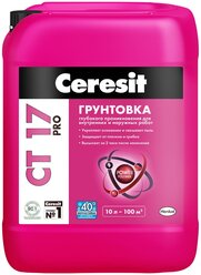 Грунтовка глубокого проникновения Ceresit CT 17 PRO, зима, 10 л