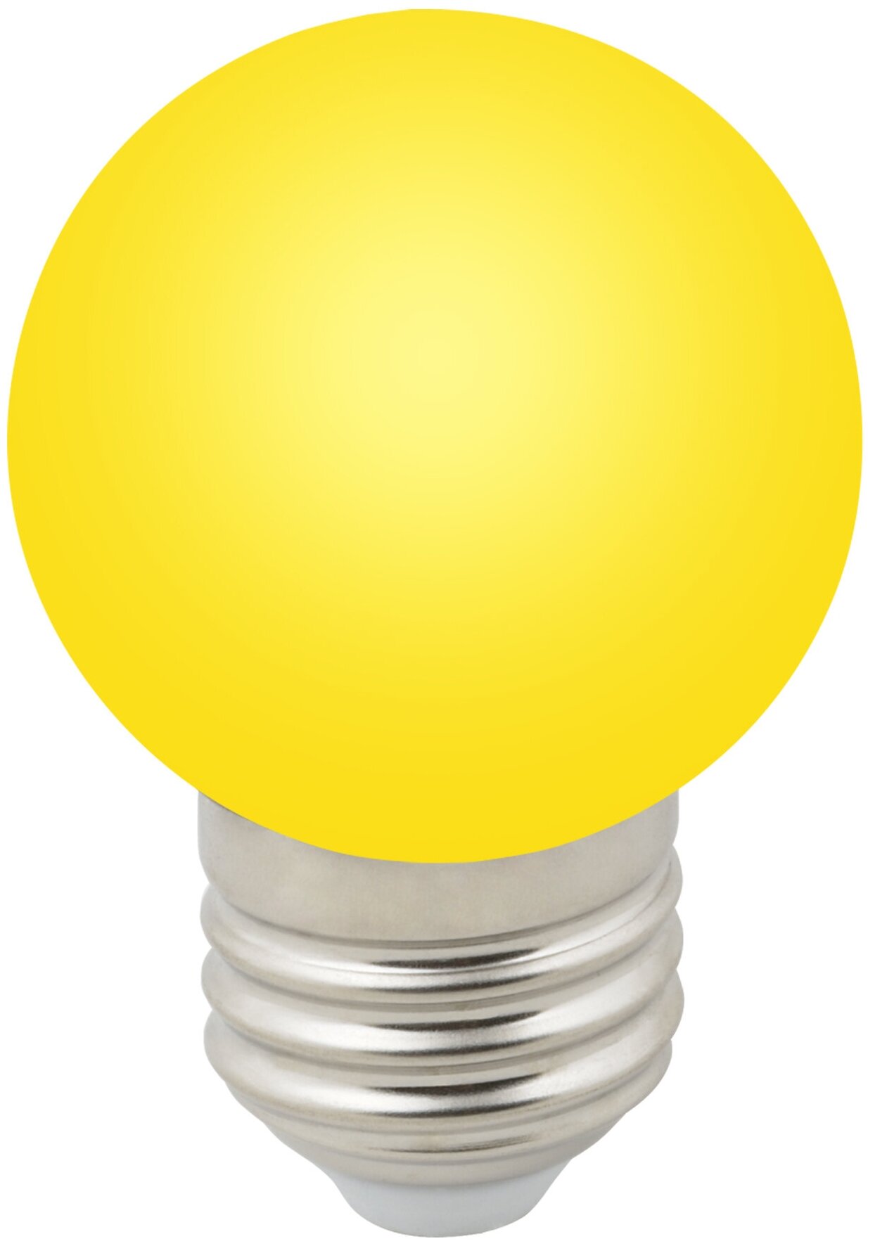 Volpe Лампа декоративная желтый свет (UL-00005649) E27 1W матовая LED-G45-1W/YELLOW/E27/FR/С (20шт упаковка)