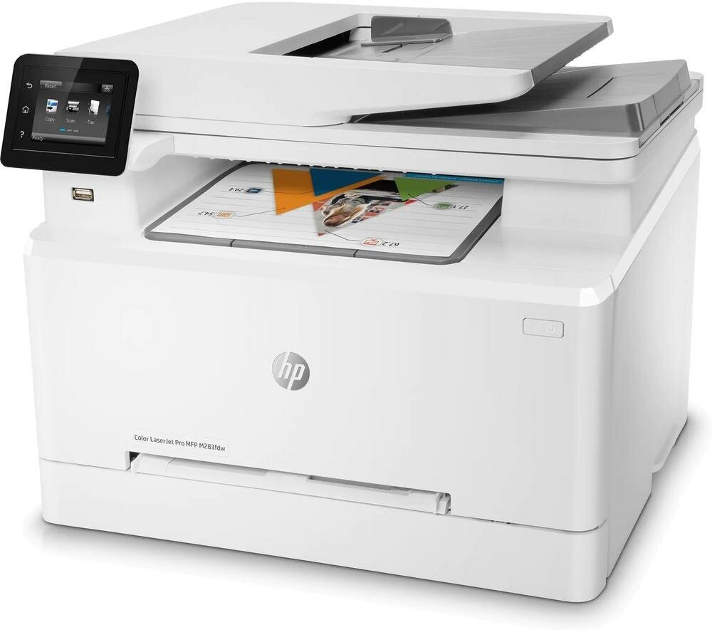 МФУ HP Color LaserJet Pro M283fdw 7KW75A цветной A4 21ppm с дуплексом, автоподатчиком LAN, Wi-Fi