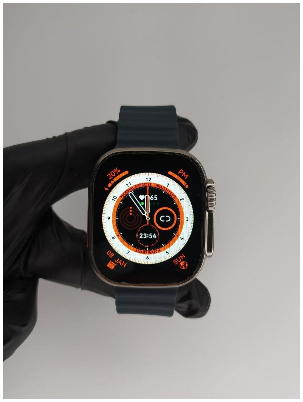 Умные часы DTNO.I Смарт часы Smart Watch 8 серии Ultra Серые, 49mm. цвет черный