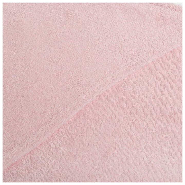 Полотенце-уголок махровый "Крошка Я" 85*85 см, цв. персиково-розовый, 100% хл, 320 г/м