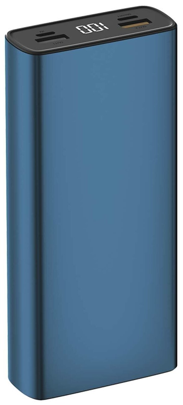 Внешний аккумулятор TFN Steel LCD PD 20000 мАч синий