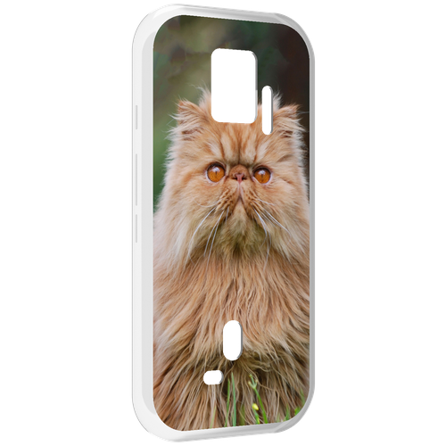 Чехол MyPads кошка персидская для ZTE Nubia Red Magic 7S Pro задняя-панель-накладка-бампер